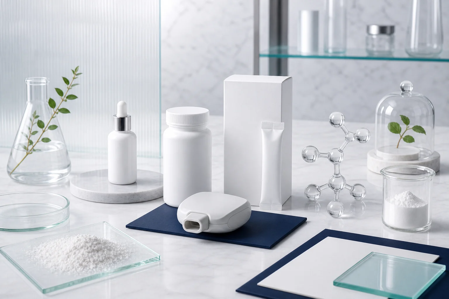 Business portfolio representing health foods, cosmetics and technology resources